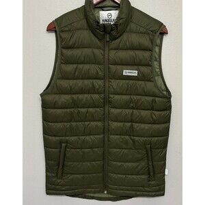 Magellan Outdoors Mens Green Puffer Vest Size Medium